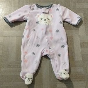 Baby 0-3 month footed jammies